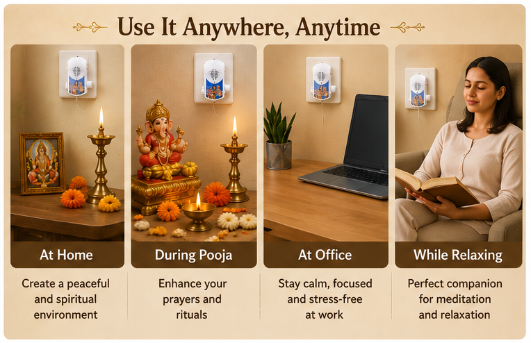 All in one mantra player uses at home and temple